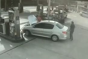 Взрыв газового баллона на АЗС