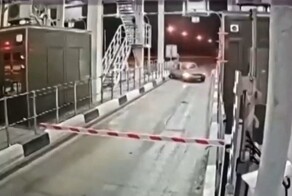 ДТП на пункте пропуска платной трассы