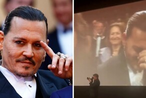 Джонни Депп еле сдерживал слёзы во время 7-минутной стоячей овации после показа его нового фильма в Каннах