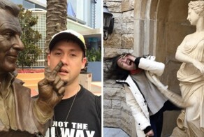 Эти люди точно знают, как правильно фотографироваться со статуями