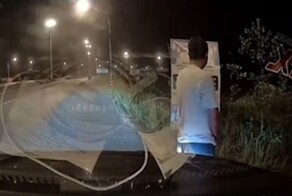 Неизвестный отправил автолюбителя в незапланированный полёт