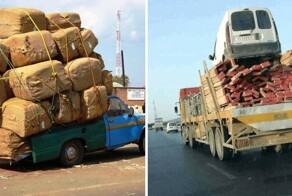Водители, которые, кажется, способны перевезти на своих машинах грузы самых невероятных габаритов