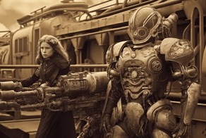 Нейросеть показала альтернативную историю боевых роботов