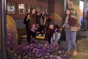 В Новосибирске горожане разорили установленные ко Дню города цветочные композиции