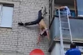 Пьяный ставропольчанин выпал с 4 этажа, зацепился штанами за антенну и чудом остался жив