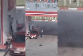 Полуголый мужчина напал на пару пенсионеров на АЗС