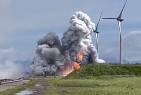 Во время испытаний ракеты в Японии произошёл взрыв
