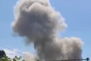 Мощный взрыв в турецком порту Дериндже попал на видео