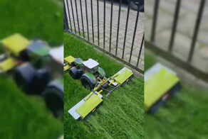 Технарь из Германии собрал крохотный трактор на радиоуправлении