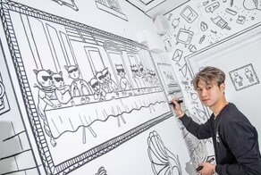 Мужчина за 4 месяца нарисовал комикс-ресторан