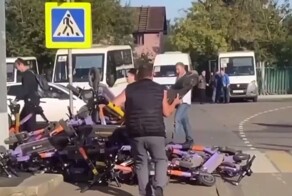 Вся суть отношения москвичей  к электросамокатам в одном видео