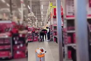 Кадры очередного грабежа магазина в Калифорнии