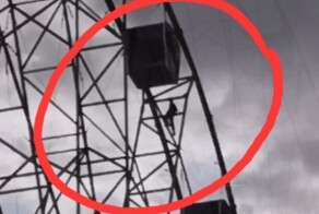 Житель Нефтекамска устроил акробатическое шоу на колесе обозрения в парке отдыха