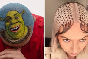 12 странных и безумных дизайнов причёсок