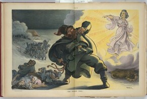 Русский в цивилизованной Европе: в зипуне, лаптях, с балалайкой