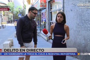 В Испании полиция задержала мужчину, который потрогал журналистку за ягодицы во время прямого эфира