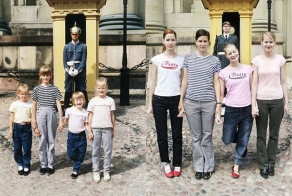 Сестры воссоздали старые фотографии (28 фото)