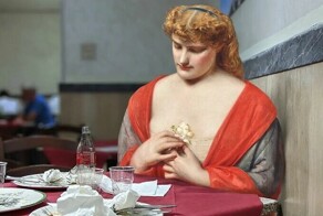 Художник миксует классические картины и современную жизнь