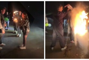 Хлопай ресницами и пылай!: огненное поздравление на 17-летие получил подросток