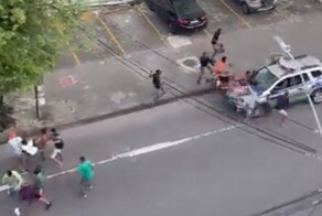 Бразильские полицейские мгновенно остановили драку на дороге