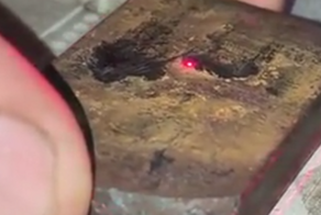 Необычный звук при лазерной очистке металла