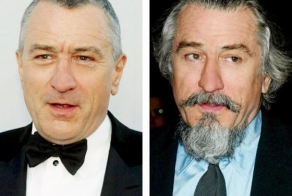 Знаменитые мужчины до и после бритья (23 фото)