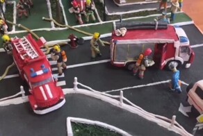 Пожарно-техническое вооружение из пластилина