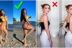 Девушки показывают, как правильно позировать, чтобы хорошо получаться на фото