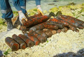 820 часов под водой: водолазы подняли со дна моря тысячи снарядов времён ВОВ