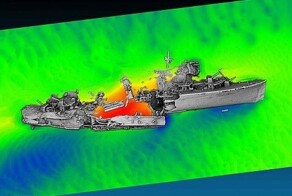 Учёные создали 3D-модель эсминца, затонувшего в 1940 году в Дюнкерке