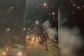 Воронежцы катались по городу в ванне и запускали салюты