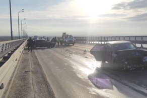 ДТП на "танцующем" мосту в Волгограде