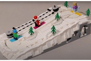 Залипательная&nbsp,лыжная трасса из LEGO
