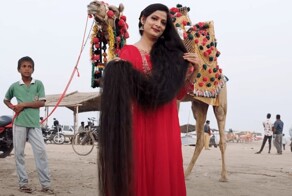 Индианка установила мировой рекорд по длине волос