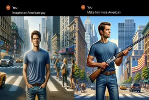 Гамбургер на ножках: нейросеть попросили сгенерировать самого американского американца