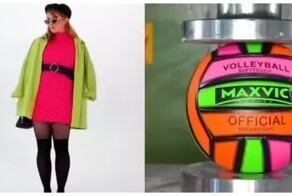 Косплей на предметы под гидравлическим прессом