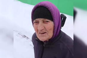 93-летняя бабушка чистит снег и заряжает своим примером соседей
