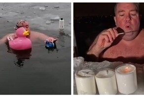 Познакомьтесь со шведом, который любит купаться в ледяной воде с резиновыми уточками