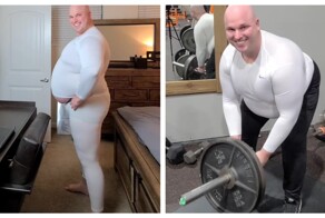 Тогда и сейчас: мужчина показал результат своего похудения