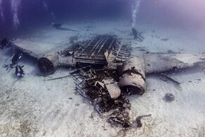 Дайверы сфотографировали «кокаиновый» самолет на дне Карибского моря
