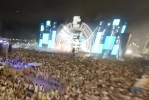 Впечатляющие кадры, снятые дроном на музыкальном фестивале в Бразилии