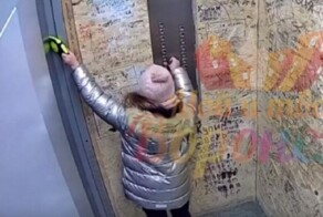 Драматические кадры из лифта: собака вырвалась из кабинки, а поводок остался внутри