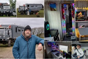 Британец потерял все при разводе, поэтому потратил сбережения, чтобы жить в военном фургоне