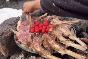 Вкусный обед на свежем воздухе