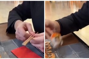 Хитрость для тех, кто так и не научился пользоваться палочками для еды