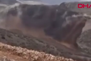 В Турции произошёл масштабный обвал породы на золотом руднике