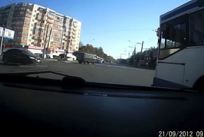 Редкое ДТП в г. Владимир (видео)