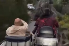 Американские горки с «мотоциклом Хагрида» из Гарри Поттера