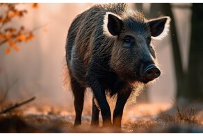 Близкая встреча с кабаном на охоте