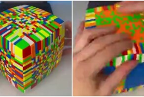 Сборка большого кубика Рубика
